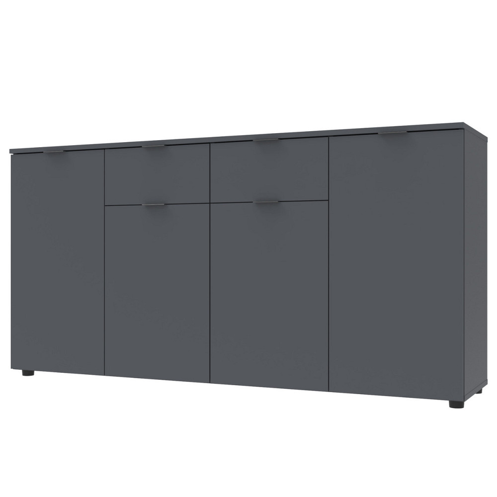 Комод в гостиную Doros Рон 7 160х38х81 см Графит (DRS-011305) Днепр - изображение 1