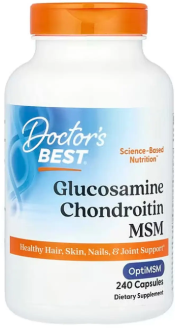 Глюкозамин хондроитин с МСМ Doctor's Best Glucosamine Chondroitin MSM 240 капс Киев - изображение 1