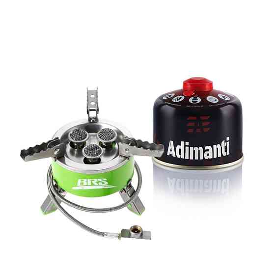 Набор газовая горелка BRS-73 + газовый баллон Adimanti 230г резьбовой Киев