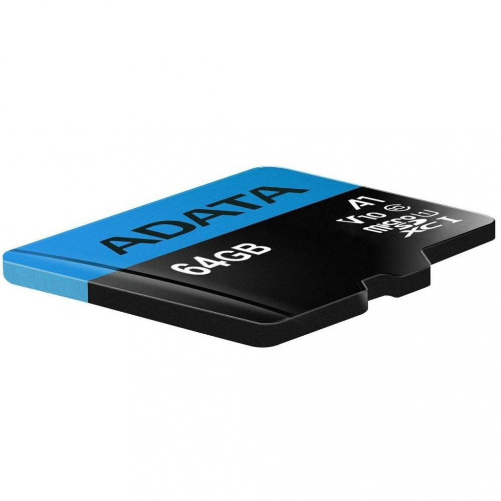 Карта пам'яті MicroSDXC A-DATA Premier 64Gb Class 10 A1 AUSDX64GUICL10A1-RA1 Одеса - фото 3