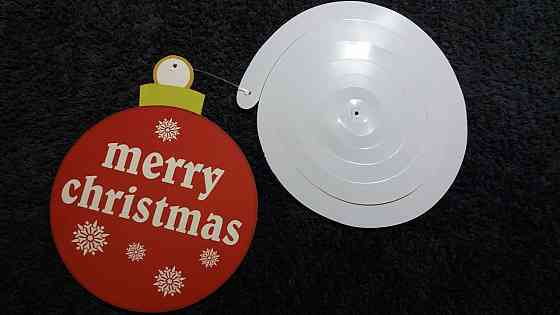 Новогодняя гирлянда Новогодний шарик 12 см разноцветный Киев