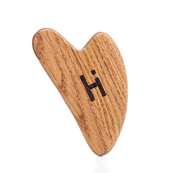 Шкребок гуаша для масажу обличчя дерев‘яний Hillary Киев