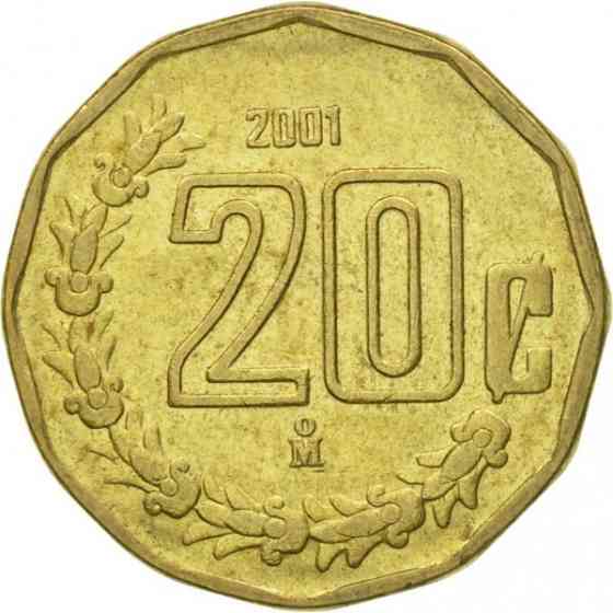 Мексика 20 синтаво, 1992-2009 (БД) Полтава