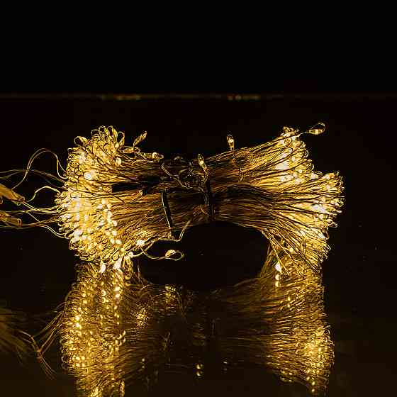 Гірлянда для кімнати "Роса" 3х3 м, 600 LED, жовтий світ Київ