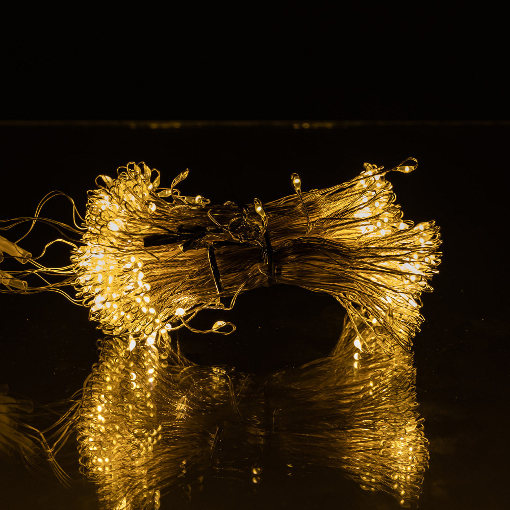 Гірлянда для кімнати "Роса" 3х3 м, 600 LED, жовтий світ Київ - фото 6