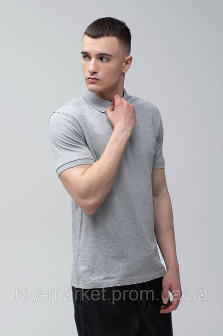 Поло класичне Stedman Lux Polo чоловіче сірий меланж (ST9060-GYH) XXL Київ - фото 9