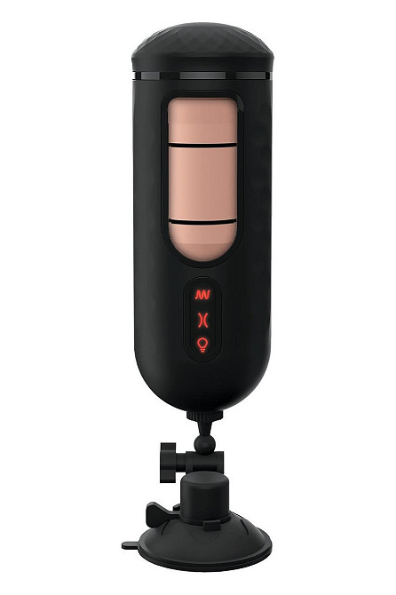 Мастурбатор с вибро Pipedream PDX Elite Vibrating Mega Milker черный, 23.9 см Sex Aura Киев - изображение 1