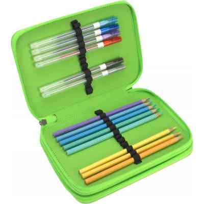 Пенал Cool For School 2 відділення з відворотами Чорний (CF87271) Вінниця