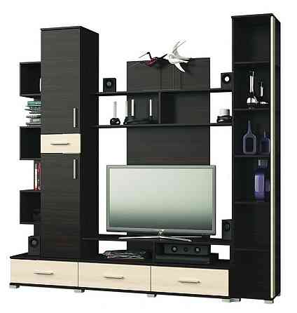 Стенка для гостиной Эверест Бриз + Пенал 18 венге + дуб молочный (DTM-2247) Львов