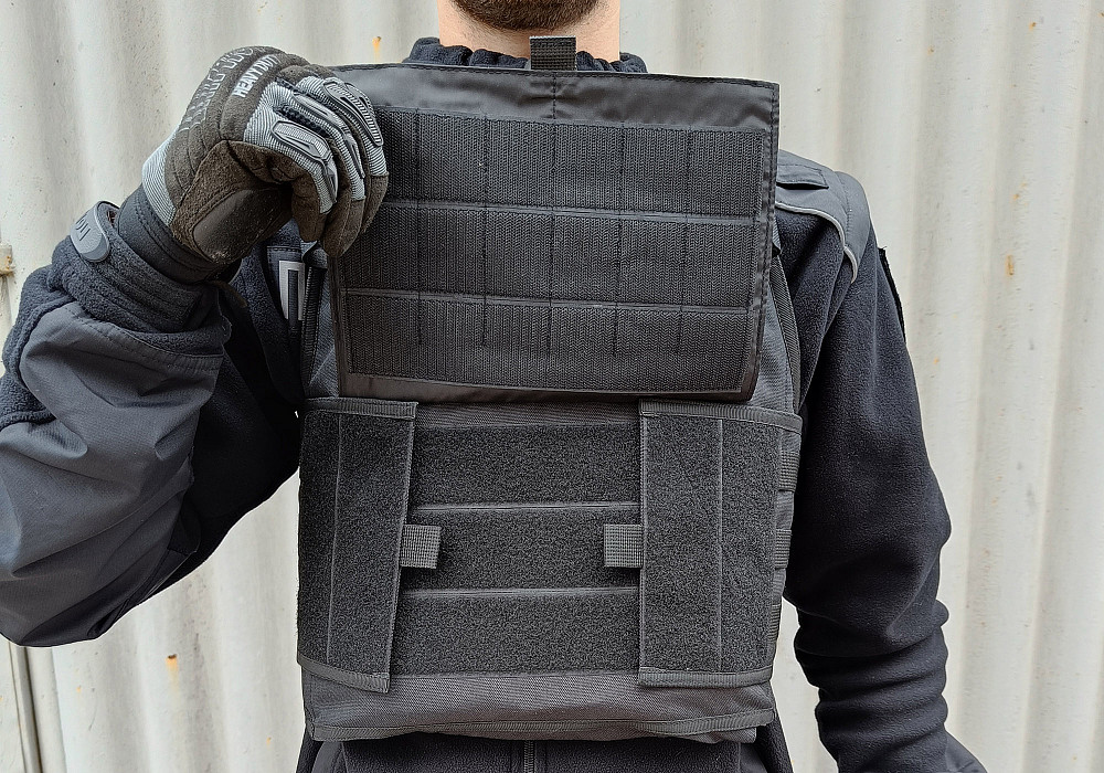 Плитоноска Pantsyr-2 (тактичний військовий жилет, бронежилет MOLLE) Чорний Коломыя - изображение 5