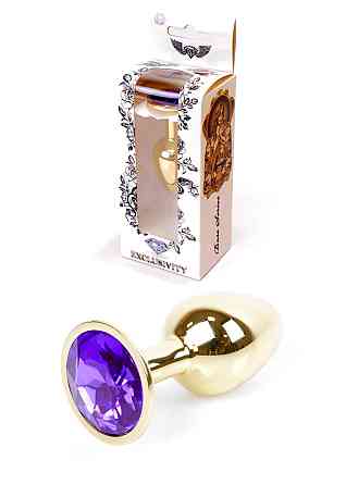 Анальная пробка - Jewellery Gold PLUG Purple Sex Aura Киев