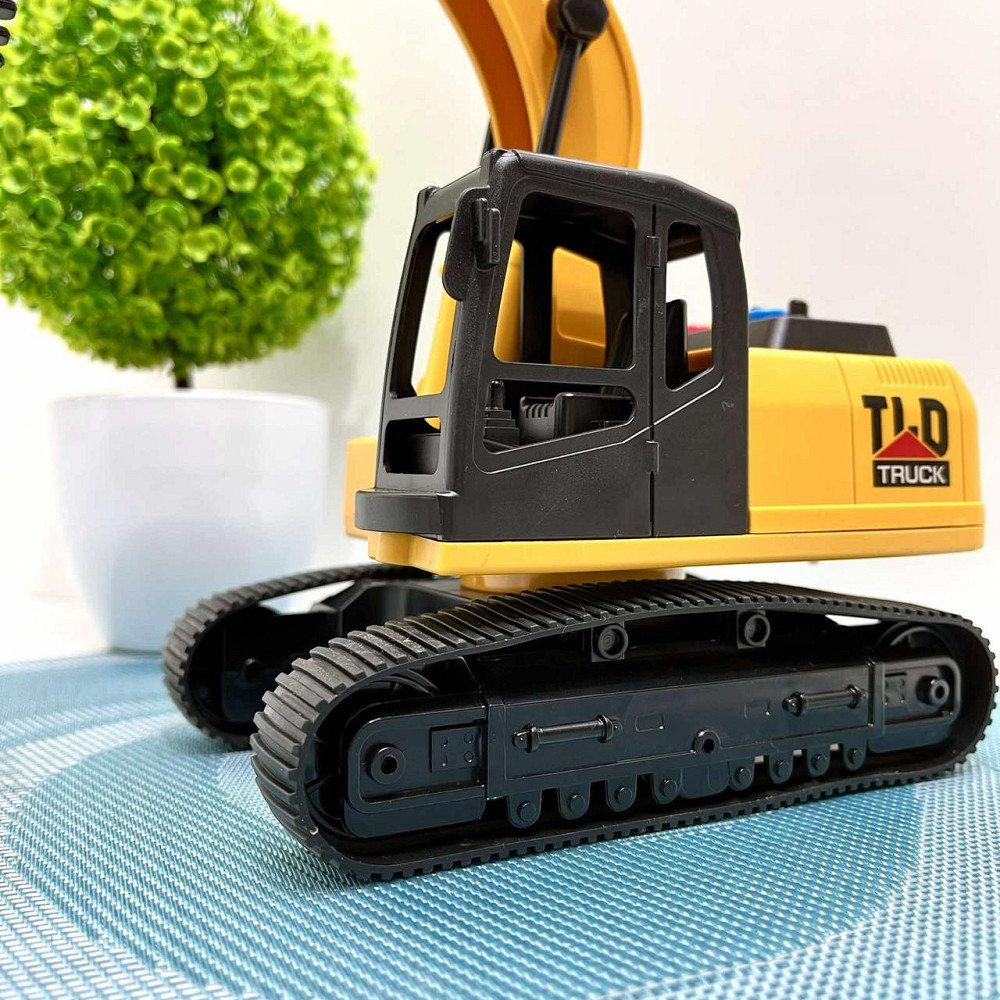 Екскаватор спецтехніка звук світло рухомі деталі 32см Жовто-чорний (584-1-2) Чернігів - фото 10