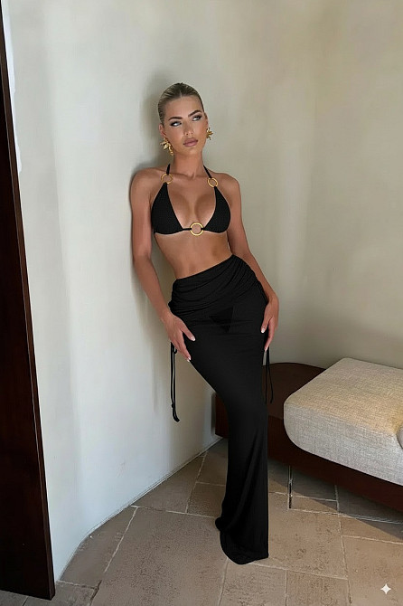 Купальник пропускает солнечный свет +SPF 50 Черный S 2649872244 Днепр - изображение 1