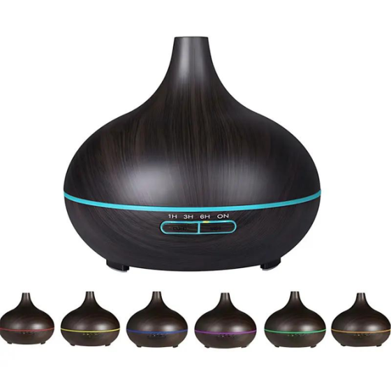 Зволожувач повітря Aroma Diffuser 115-021 з підсвіткою Чорний Вінниця