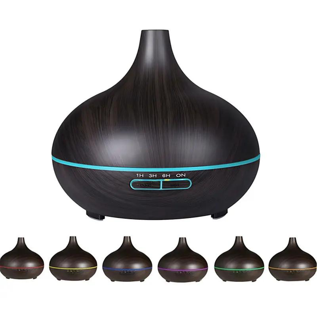 Зволожувач повітря Aroma Diffuser 115-021 з підсвіткою Чорний Вінниця - фото 3