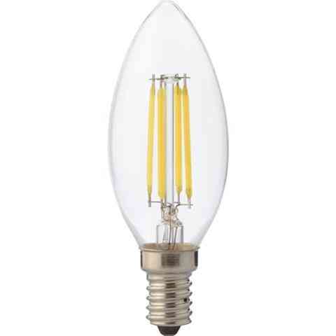 Свічка лампочка прозора в люстру 6W Е14 2700К Filament candle Київ