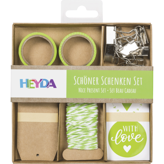 Набор материалов для оформления подарков Зеленый 15х15х2см Heyda Киев