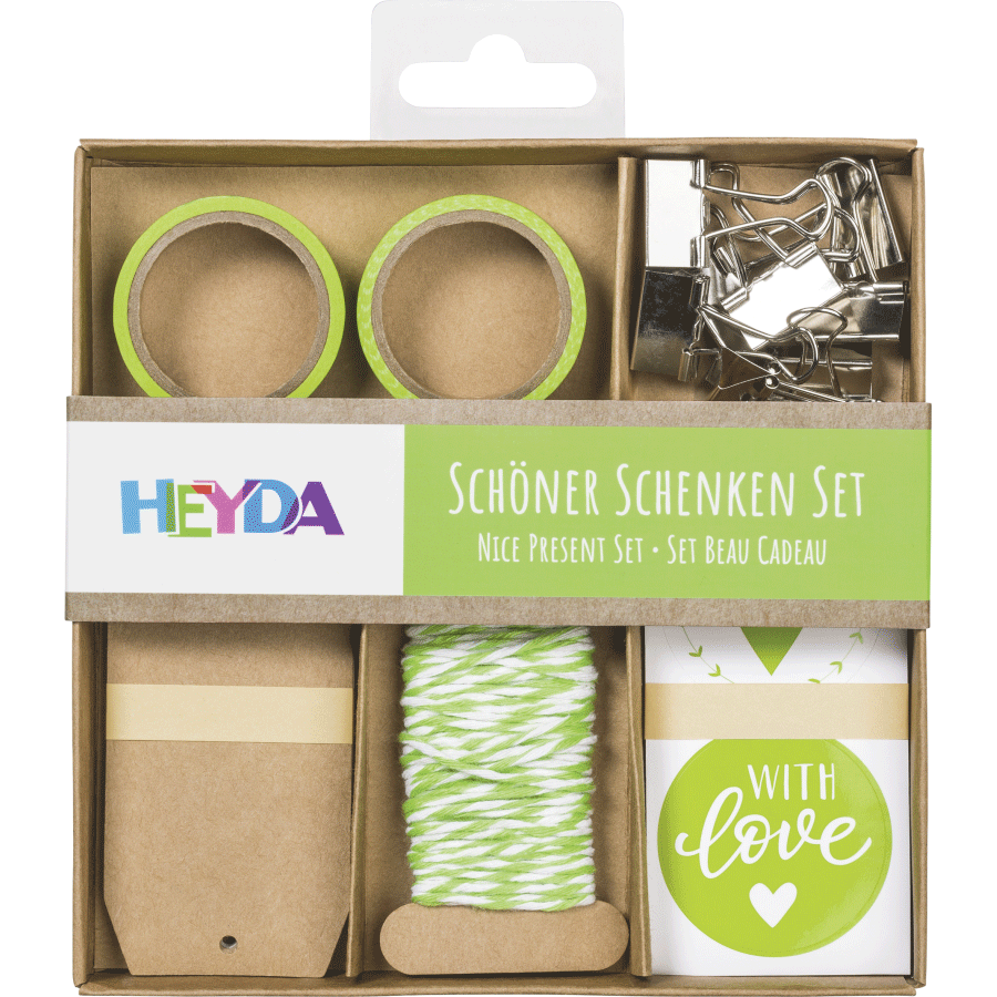 Набор материалов для оформления подарков Зеленый 15х15х2см Heyda Киев - изображение 1