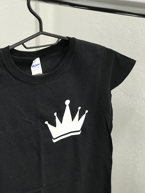 Женская футболка с короной,  премиум качества. Черновцы - изображение 2