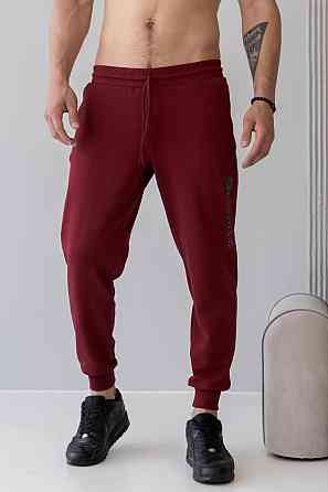 Штани джогери чоловічі TotalFit EM1 XXL, Бордовый Киев