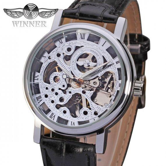 Чоловічий наручний класичний годинник Winner Silver Вінниця - фото 3