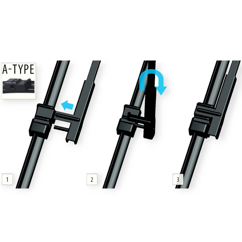 Щетки oximo модельные безкаркасные (к-т 2шт) a-type 650 + 475 мм WA350525A дворника Мукачево - изображение 3