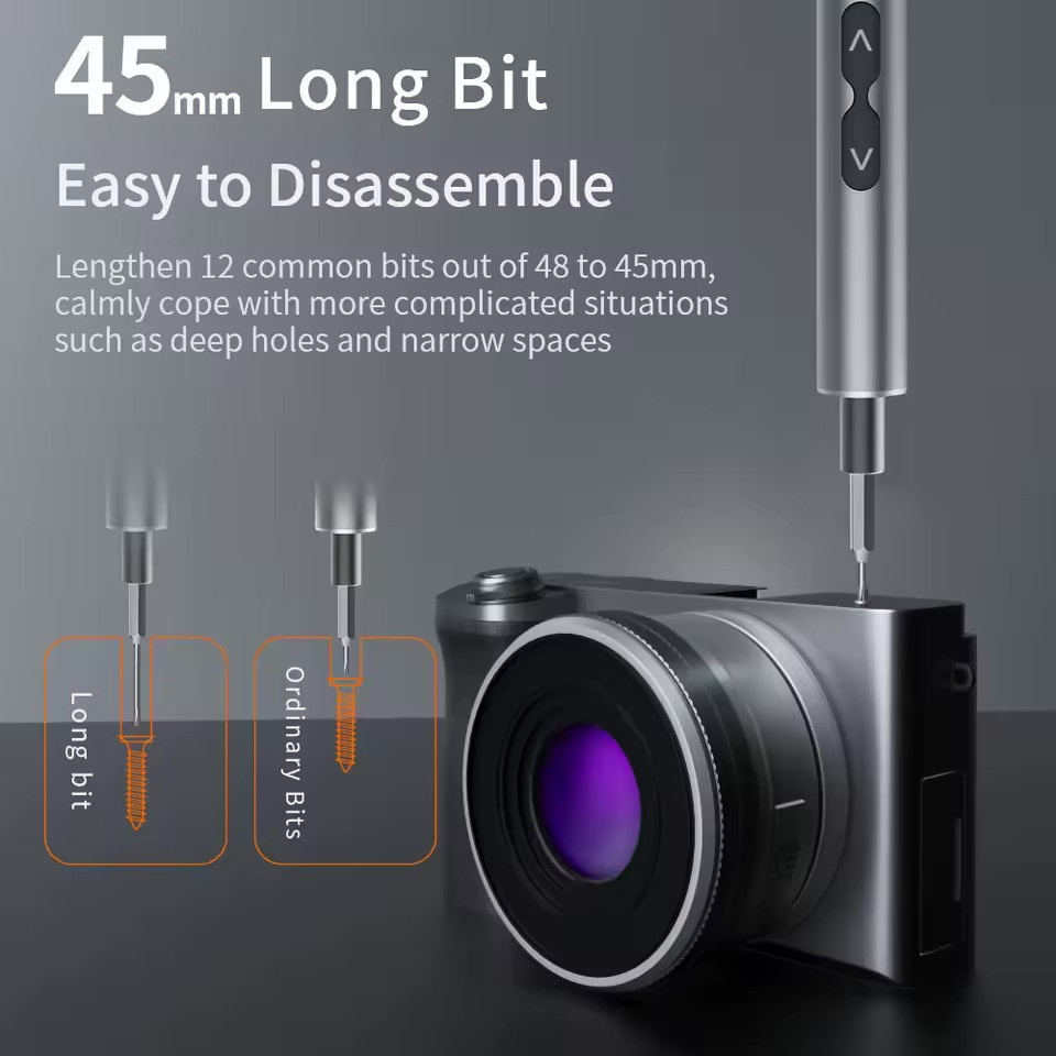 Реверсивная электрическая отвертка с набором бит 24 шт. Киев - изображение 5