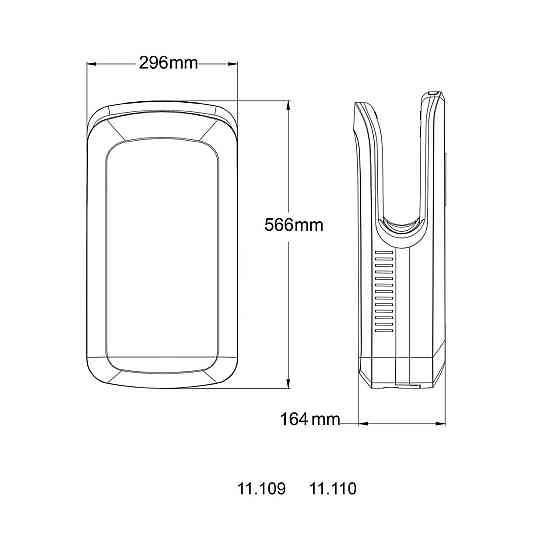 Сушилка для рук HOTEC 11.109 ABS White Киев