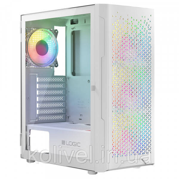 Корпус LogicConcept ARAMIS MESH+GLASS ARGB fans 4x120mm WHITE без БЖ ATX (AT-ARAMIS-20-0000000-0002) Киев - изображение 3
