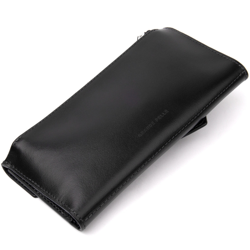 Многофункциональный клатч Черный (GRANDE PELLE) Киев - изображение 19