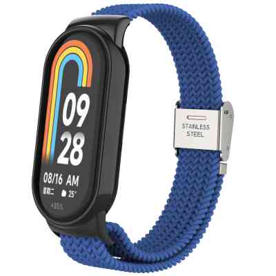 Ремешок для фитнес браслета Armorstandart Braided Solo Loop для Xiaomi Smart Band 10/9/8 Blue (ARM86880) Винница