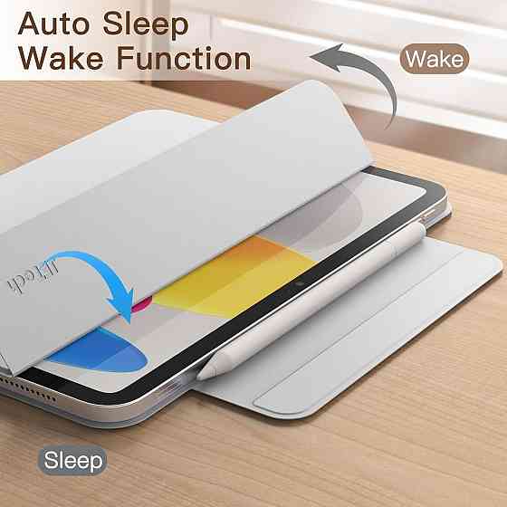 Захисний магнітний чохол-книжка для iPad (A16) 11-го/10-го покоління (2025/2022) A3354 / A3355 / A2696 / A2757 / A2777 Дніпро