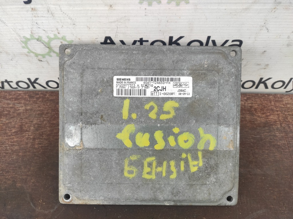 Блок керування двигуном Ford Fusion 1.25 бензин 2002-2012 (6S61-12A650-FH) Ковель - изображение 1