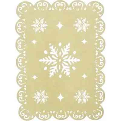 Украшение декоративное Jumi Подставка под елку со снежинками 45 х 30 см (5900410525757) Винница