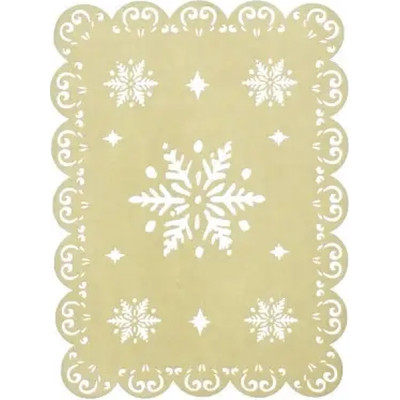 Прикраса декоративна Jumi Підставка під ялинку зі сніжинками 45 х 30 см (5900410525757) Вінниця - фото 1