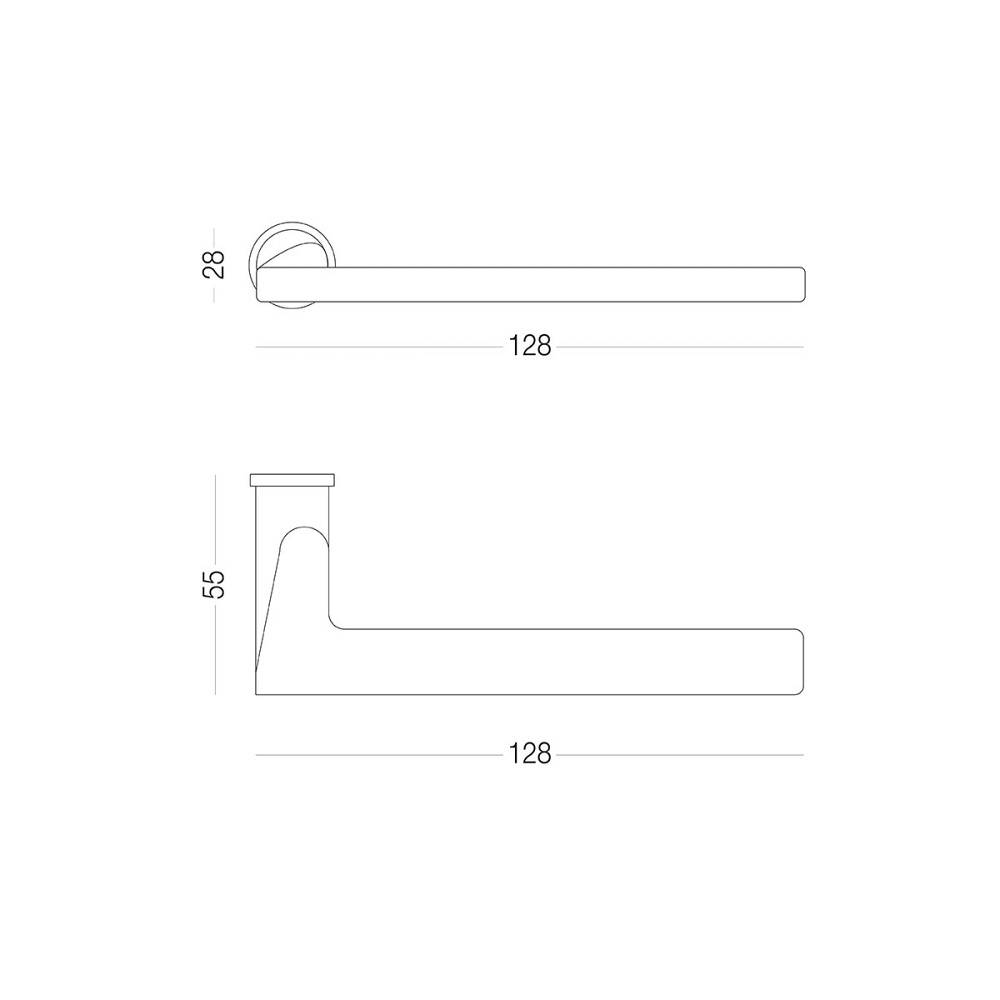РУЧКА ДЛЯ ДВЕРЕЙ БЕЗ РОЗЕТКИ FLAT Київ - фото 3