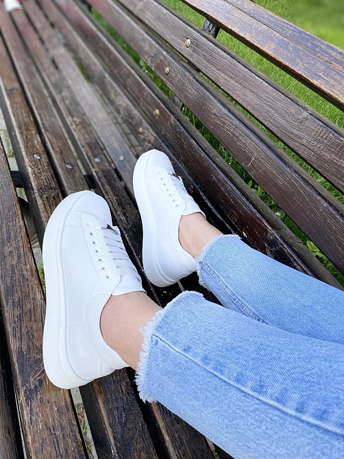 Kentro Кросівки жіночі KENTO 2171 білі (весна-осінь, шкіра натуральна) (2647) 36р.40р.41р. Коломия - фото 9