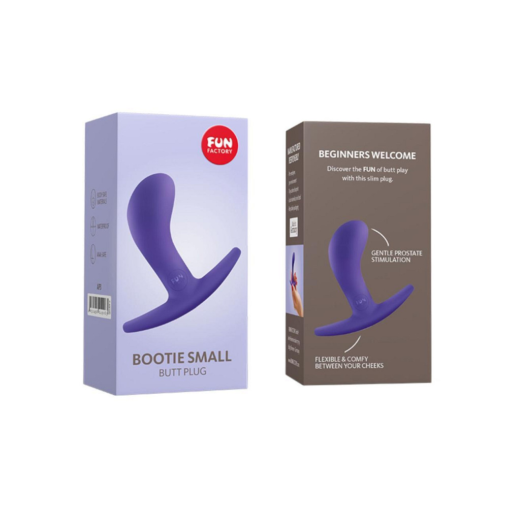 Анальная пробка Fun Factory BOOTIE, S, фиолетовая, диаметр 2,8 см, тонкий ограничитель Sex Aura Киев - изображение 5