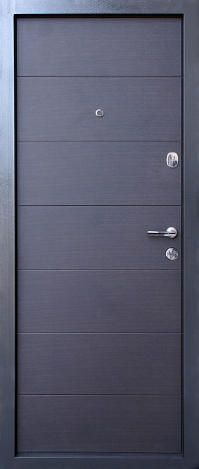 Вхідні двері Qdoors Преміум Kale Горизонталь венге темний 850х2040 мм Київ - фото 2