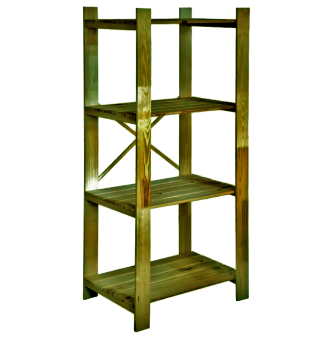 Етажерка для лазні, сауни "Бербера" сієна Миколаїв - фото 1