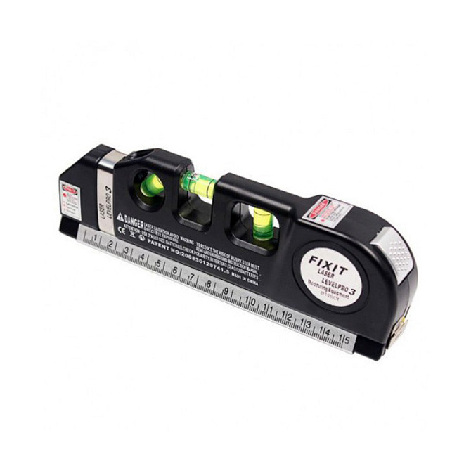 Лазерний рівень із вбудованою рулеткою FIXIT Laser Level Pro 3 4в1 рулетка лінійка 13793 Київ - фото 5