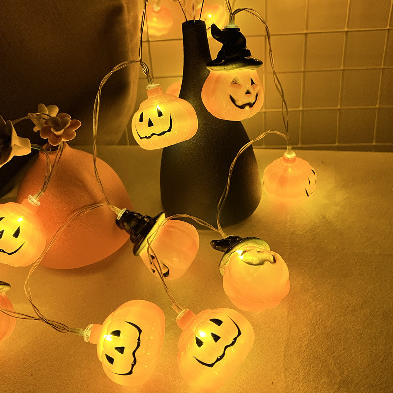 Гирлянда на Хэллоуин Тыквы 150 см 10 led 5 см оранжевый Киев - изображение 2