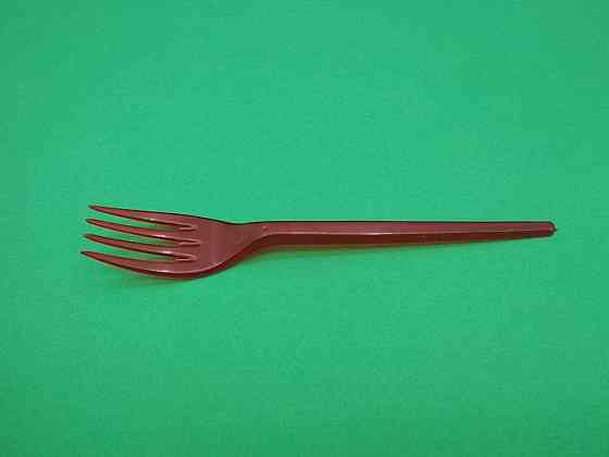 Вилки пластикові 100 шт Червоні Юніта Харків