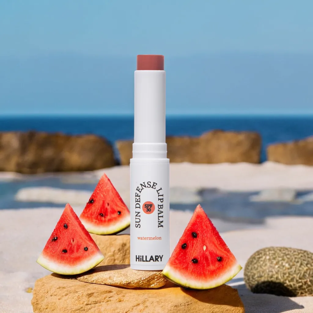 Солнцезащитный бальзам для губ Арбуз SPF 30 Hillary Sun Defense Lip Balm Watermelon SPF 30, 3 г Киев - изображение 9