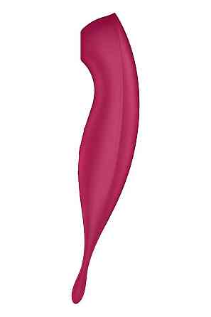 Смарт-вибратор для клитора с вакуумной стимуляцией Satisfyer Twirling Pro+ dark red Sex Aura Киев