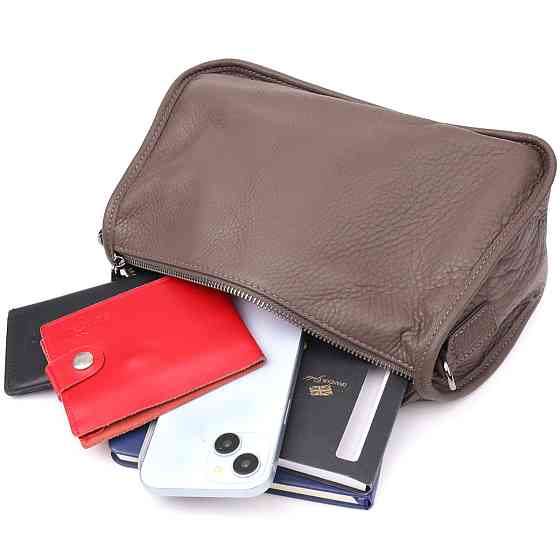 Женская сумка на плечо из натуральной кожи Vintage 23003 Коричневый Киев