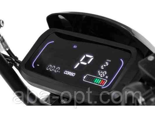 Электроскутер CORSO BlackFury 2999W-72V-50Ah LiFePO4 шины 12