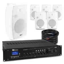 Колонка  Zestaw białych głośników naściennych 6 x 8" BF80TW z wzmacniaczem Київ