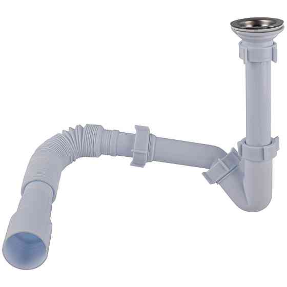 Сифон OPTIMUM для біде з нарізним випуском і гофротрубою 32 * 40/50 OPTI 18050 Київ