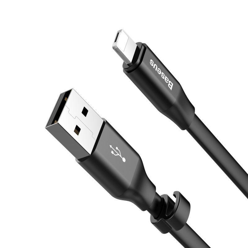 Кабель USB-Lightning/MicroUSB Baseus Two-in-one Portable Cable CALMBJ-01 (Чорний, 0.23 м) Миколаїв - фото 3
